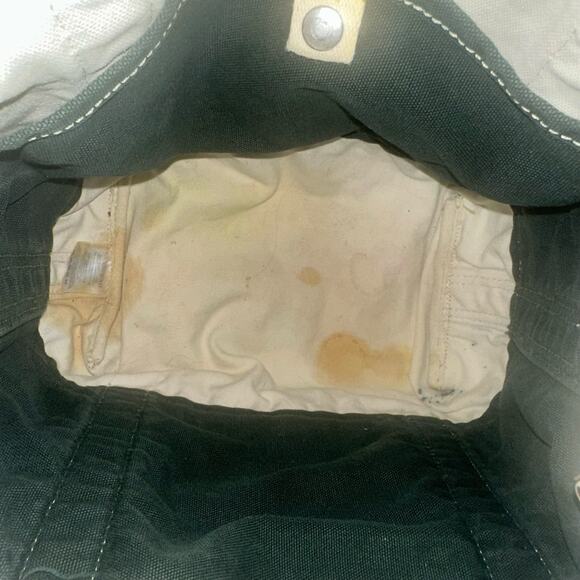 Lands’ End Plaid Canvas Tote Bag Red Green White Holiday Carryall - Picture 12 of 14